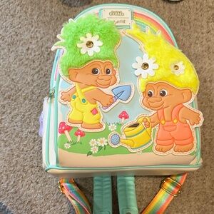 Loungefly Trolls Backpack with Vibrant Hair. TAGS INCLUDED.